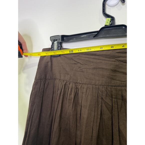 Vtg Route 66 90s Y2k Boho Whimsigoth Skirt Drop Waist Ruffle Sequin brown - Picture 7 of 10